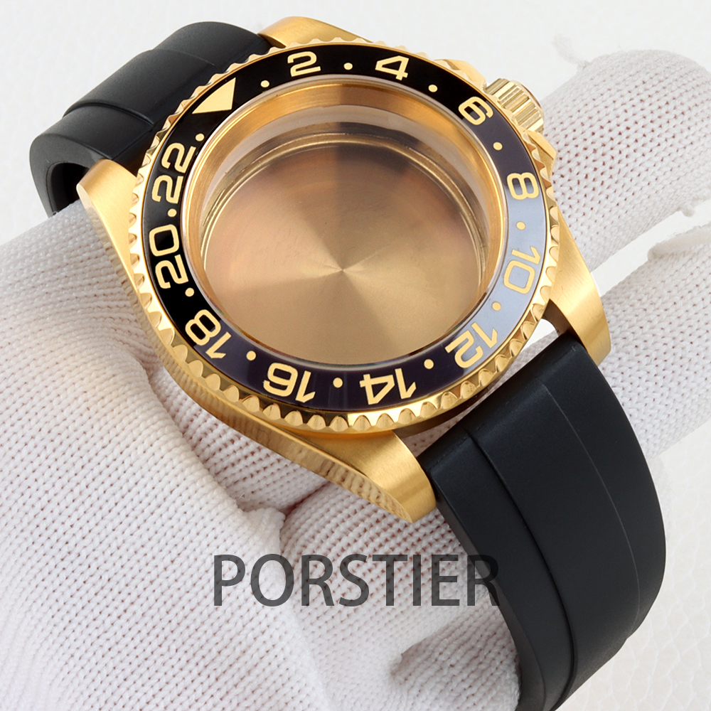 40mm Diver Watch Case for SUB  - đánh giá và giá Rubber Strap Diver