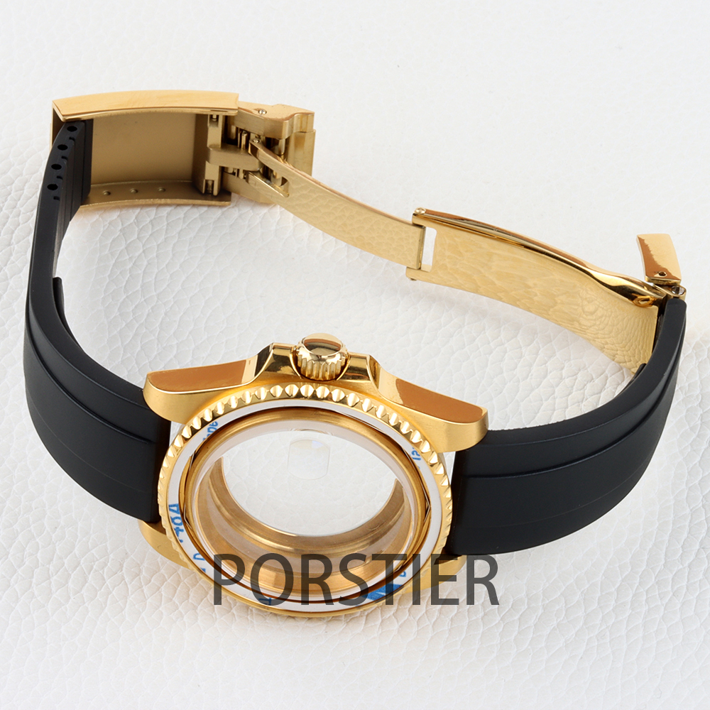 40mm Diver Watch Case for SUB  - đánh giá và giá Rubber Strap Diver